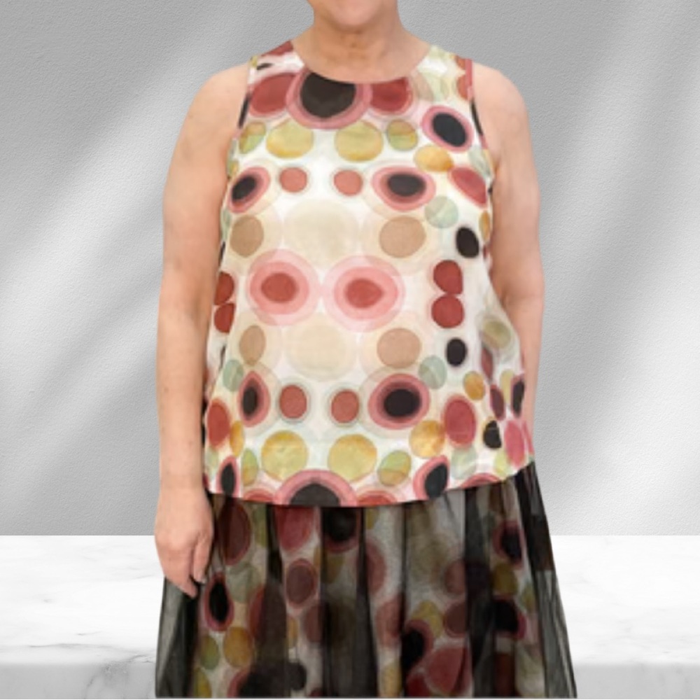 Luukaa Sustainable Clothing Flow Keyhole Tank 12 NWT